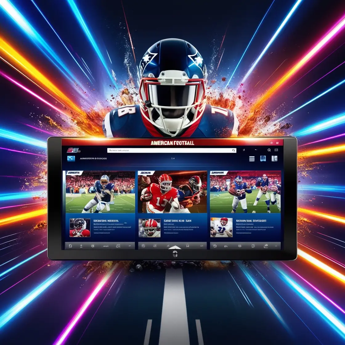 american football with IPTV IN UK